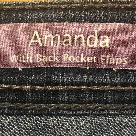 Gloria Vanderbilt Jeans "Amanda" Back Flap Pocket Size 10 - Picture 5 of 13